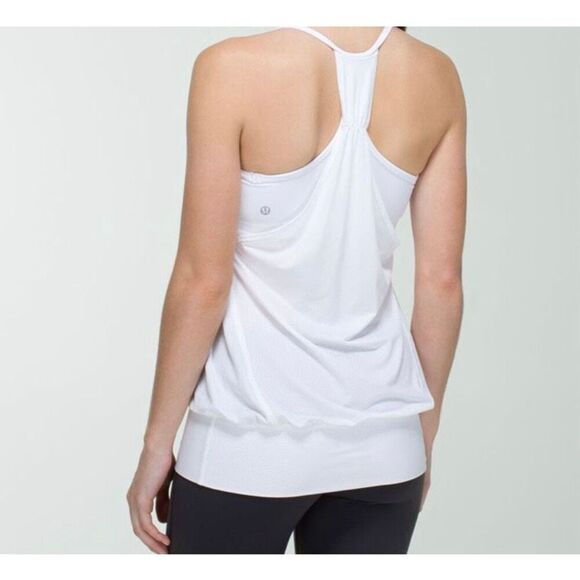 Lululemon No Limits Tank White Sz 4 / XS - Picture 9 of 10